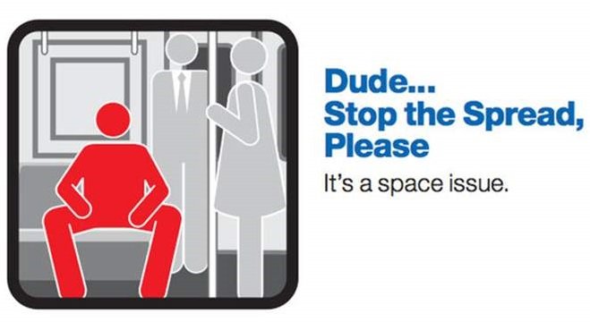 manspreading subway